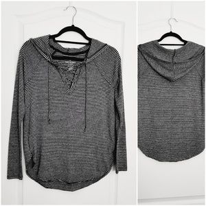 AEO * Soft & Sexy Plush * Lace-up Hoodie